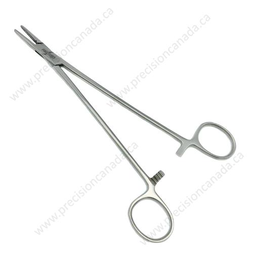 Crile-wood Needle Holder, 8" (20cm), Cross-Serrated with Groove