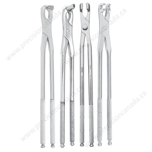 SET OF 4 EQUINE MOLAR FORCEPS