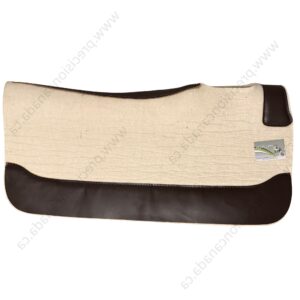 Classic Wool Saddle Pad - Edge to Edge leather