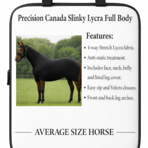Lycra / Slinky / Spandex - Full Body Rug - Average Horse - Black